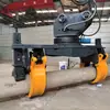 Máquina de haste de agarre hidráulica para instalação de poste elétrico, haste de agarre giratória, escavadeira pode ser instalada, máquina de agarre de poste elétrico