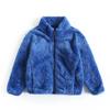 Casaco de lã infantil 2023 primavera e outono novo bebê pelúcia zíper cardigan masculino e feminino infantil longo veludo moletom