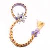 Diadema de Princesa para Niñas Corona de Elsa Trenzas de Hielo y Nieve Accesorios de Halloween Cabello Largo Flores Lepei Peluca Trenzas