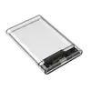 Caja de disco duro mecánico de estado sólido SSD transparente de 2,5 pulgadas para portátil, puerto serie SATA, USB 3,0, caja de disco duro móvil de alta velocidad