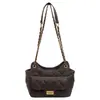 Elegante y moderna bolsa de cadena con patrón de diamantes para mujer, nueva y elegante bolsa de hombro/bajo el brazo inspirada en Chanel 2026, versátil bolsa cruzada