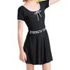 Traje de baño para niñas, Nuevo modelo 2026, Traje de baño conservador de una pieza para estudiantes, Estilo falda, Pierna cuadrada, Traje de baño para aguas termales, Venta al por mayor