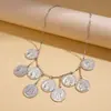 Collar de Perlas con Cuentas de Vidrio Acrílico Transfronterizo Europeo y Americano, Cadena Versátil para Suéter, Collar de Lujo Ligero de Alta Gama para Mujer