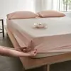 Funda de edredón, sábana bajera, colcha de grado A para maternidad e infantil 100S Lyocell Tencel, sábana bajera ajustada de color sólido de lujo de verano Lenzing Tencel