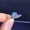 Anel Feminino Design de Nicho Luxo Acessível Coreano Elegante Ajustável Diamante Simulado Adereços Cerimônia de Casamento Anel Joia