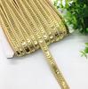 Color Sólido Lentejuela 12mm Raya Recta Una Sola Fila Encaje Tejido Accesorios de Ropa Hecho a Mano DIY Decoración Artículos para el Hogar Venta al por Mayor
