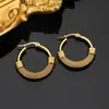 Pendientes Trenzados Circulares de Acero Inoxidable de Venta Caliente Europeos y Americanos Malla Media Malla Envuelta Hebilla de Oreja Joyería Pendientes de Lujo Accesible de Gama Alta