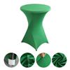 Atacado Transfronteiriço Hotel Casamento Banquete Mesa de Coquetel Quatro Cantos Cor Sólida Mesa de Bar Capa de Mesa Elástica Resistente ao Desgaste e à Poeira