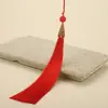 16cm boca de pez borla borla larga torre de cuatro esquinas hilo de poliéster pendiente colgante para oreja accesorios para ropa colgante accesorios