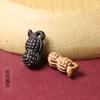 Madera de Durazno, Boj, Sándalo, Ébano Negro, Colgante de Cacahuete, Llavero, Pulsera, Joyería DIY al por Mayor, Coleccionables