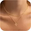 Collar de Hueso de Serpiente Dorado Transfronterizo Europeo y Americano con 26 Letras para Hombre, Microincrustado, Estilo Hip-Hop Simple, Gargantilla de Diseño de Nicho
