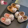Pantuflas de Algodón de Invierno Auténticas de Hello Kitty para Niñas, Calientes y Forradas de Felpa, Pantuflas de Algodón Antideslizantes para Bebé