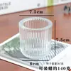 Uma Variedade de Copos de Vidro Transparentes Criativos para Velas de Aromaterapia Sem Fogo, Copo de Vidro para Velas de Aromaterapia DIY, Castiçal