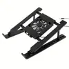Base Soporte Refrigerador para Laptop Plegable Base Refrigeración Portátil Soporte Radiador Portátil para Portátil Estante Elevador Con 1 Ventilador de Refrigeración