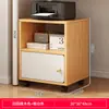 Estante Móvel de Chão Rack de Armazenamento Doméstico Integrado com Rodas Estante Simples de Parede para Sala de Estar
