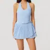 Atacado transfronteiriço de roupas de yoga, regatas esportivas de secagem rápida, saias de corrida modeladoras, saias de tênis, conjuntos de roupas para fitness, dropshipping disponível