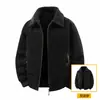 Ropa de Algodón Gruesa, Cálida, Lavable, de Doble Cara, Nueva, Tallas Grandes para Hombre, Otoño/Invierno, con Forro Polar Grueso, Moda Cien