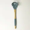 Espátula de Silicone com Cabo de Madeira Utensílios de Cozinha Conjunto de 7 Peças Estilo Escandinavo Ferramentas de Cozinha Espátula Antiaderente Fábrica Estoque Pronto