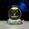 Princesa Sereia Bola de Cristal Brilhante Luz Noturna Aquário Presente Bola de Vidro Criativa Ornamento Decorativo Luz Ambiente