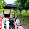 Toldo para Vehículo Eléctrico, Toldo Nuevo para Bicicleta, Parabrisas para Coche de Batería de Motocicleta, Paraguas para Coche con Protección Solar y contra la Lluvia