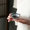 Xyt taza de té de porcelana azul y blanca grande antiquemaduras retro kung fu té taza de cerámica color mixto taza de té maestra hogar personal
