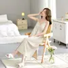 Bata de una pieza de algodón clase A que se puede usar afuera, Ropa de dormir dulce para mujer, Bata de verano, Vestido de dormir de manga corta de sensación fresca para verano para mujer
