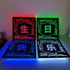 Letrero Luminoso de Mano para Bar KTV, Letrero Guía de Vino, Carácter Luminoso Acrílico, Letrero Luminoso de Brindis Rápido para Cumpleaños