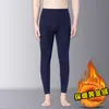 Pantalones deportivos casuales de invierno para hombre, forrados de felpa dorada, para usar al aire libre como capas base, proporcionando calidez