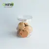 Pote Selado de Plástico para Alimentos e Animais de Estimação de 450ml, Garrafa de Plástico Transparente, Pote para Frutas Conservadas e Doces, Boca Larga, Pote de Plástico de Calibre 75