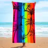 Toalla de Baño Absorbente de Microfibra Secado Rápido Toalla de Playa Terciopelo Doble Cara Venta Directa del Fabricante Toalla de Playa Transfronteriza Impresión Digital