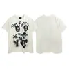 Hesito os Ricos Segunda Geração Bonitos High Street Erd Manga Curta Atacado Transfronteiriço Soltos Casuais Tops Camisetas para Homens e Mulheres Verão