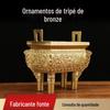 Ornamentos de cobre Ding, ornamentos de cobre Ding Fang Ding, ornamentos de queimador de incenso de cobre, atacado, decoração para casa, presente de inauguração de loja