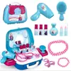 Mochila Maleta Auténtica de Disney Frozen Juego de Imitación Maquillaje de Elsa Utensilios de Cocina Juguetes para Niños