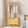 Cabide de roupas para cabeceira de quarto, cabide de roupas de chão para porta, guarda-roupa simples de tecido para dormitório, cabide de casacos, prateleira de armazenamento