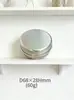 Caja de Aluminio Plateada Caja Dispensadora de Ungüento Crema de Nieve Cosméticos Almacenamiento Sellado de Metal Caja Redonda Pequeña