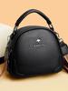 Bolso de Mano Copi Kangaroo Moda para Mujer Bolso de Mano 2024 Otoño Nuevo Cuero Suave Multicapa Alto Nivel Gran Capacidad Bolso Redondo Pequeño