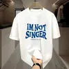 Camiseta de Hielo para Hombre Dropshipping Transfronterizo, Marca de Moda Anime de Manga Corta de Moda, Camiseta de Alto Gramaje Estilo Americano, Fresca y Moderna