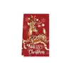 Paño de cocina navideño transfronterizo europeo y americano gofrado navideño de cocina absorbente paño de té multifuncional paño de limpieza para lavar platos