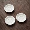 Chiai Suet Jade Blanco Porcelana Soporte para Taza de Té Posavasos Cerámica Juego de Té Kung Fu Ceremonia del Té Alfombrilla Aislante de Calor Antiescaldante