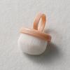 Nuevo cepillo de anillo para decoración de uñas, cepillo de tratamiento de cabello suave, mango corto, cepillo de limpieza y pulido para polvo de uñas.