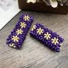 Pulsera bohemia vintage de hilo elástico con cuentas de madera, pulsera tejida a mano de estilo étnico popular transfronterizo