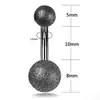 Piercing de umbigo europeu e americano fosco em aço inoxidável, argola de umbigo sexy, moda, dança do ventre, personalidade, joia de piercing multicolorida em estoque