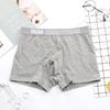 Ropa interior nueva para hombre, bóxers de algodón de cintura grande con letras inglesas a la moda, calzoncillos bóxer transpirables y sexys para la cabeza