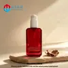 Botella de Aceite Esencial para el Cabello de Fábrica 150ml Cuadrada Plana Fondo Grueso Botella Dispensadora de Loción Botella Cuadrada de Vidrio para Cuidado de la Piel