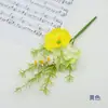 Buquê de Flores Artificiais com Cheiro de Papoula em Estilo Europeu, Arranjo Pequeno de Flores Artificiais de Hortênsia para Decoração de Casa de Temporada Interna e Paisagismo