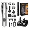 Novo TYPE-C display digital multifuncional seis-em-um aparelho de cortar cabelo pelos do nariz aparador de cabelo elétrico aparador de óleo aparador de cabelo faca de escultura
