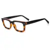 Armação Quadrada Retrô Europeia e Americana Transfronteiriça Tartaruga Gradiente Pode Ser Equipada com Lentes para Miopia, Anti-Luz Azul, Alta Qualidade, Simples, Ultraleve, Confortável e na Moda