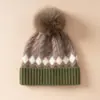 Gorro de Punto de Cachemira Pura Estilo Coreano para Otoño e Invierno Gorro de Lana para Niños Caliente y a Prueba de Frío para Ciclismo Protección para los Oídos Gorro de Punto