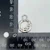 Venda Direta da Fábrica Pulseira com Pingente de Laço de Liga DIY Charme Acessório Pequeno para Roupas Femininas Puxador Prateado