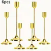 Suporte de Vela Metálico Estilo Europeu Minimalista em Formato de Bala Props para Decoração de Casa Hotel Casamento Suporte de Vela Velas Ornaments